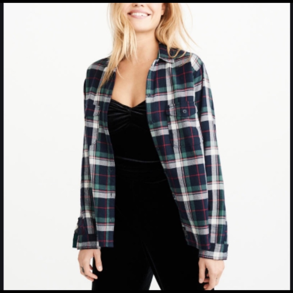 American Eagle boyfriend flannel - Picture 2 of 7